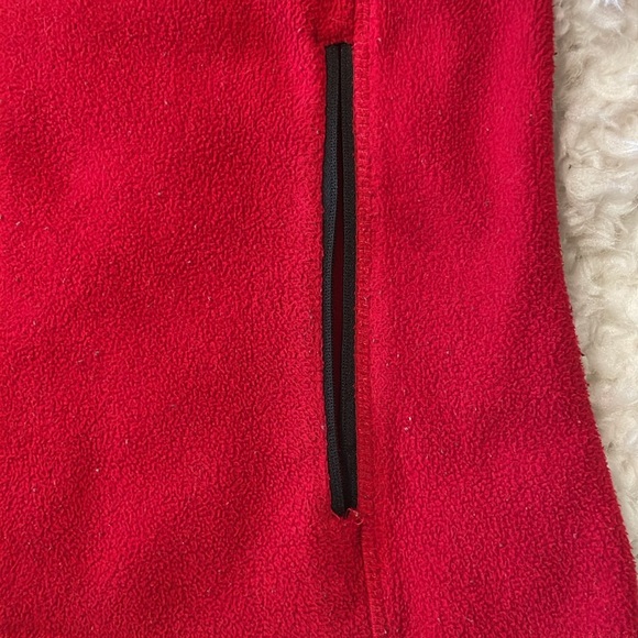 UGA University of Georgia Red Fleece full zip collared lightweight jacket Size S - Picture 8 of 13